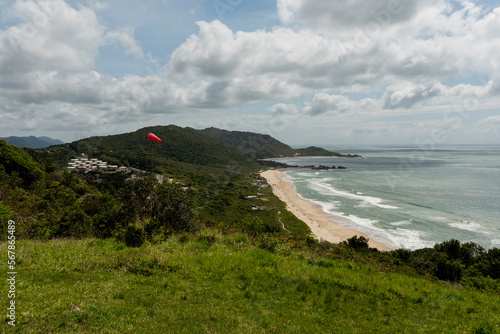 A view of Praia Mole (Mole beach) and Galheta - popular beachs in Florianopolis, Brazil © Antonello 