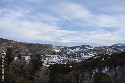 Snow Covered Colorado Mountain Landscape