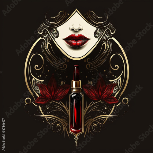 red and black background