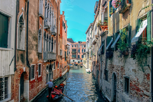 Gand Canal Venice, gondola, Italy