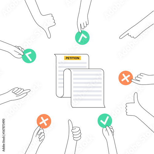 Petition signing process