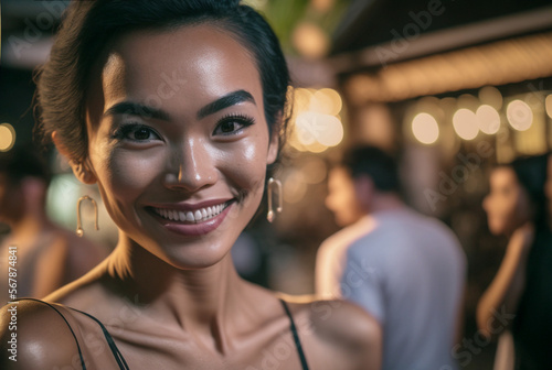a beautiful young woman at ...