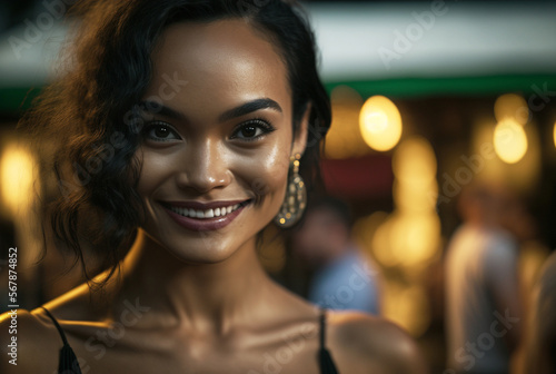 a beautiful young woman at ...