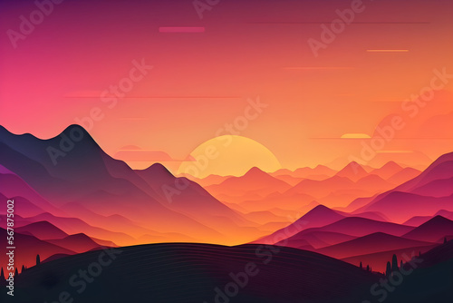 sunrise in mountains © alphazero