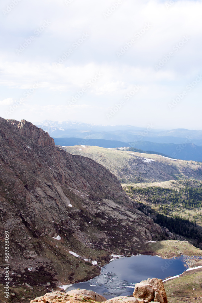 mountain landscape with sky and clouds Colorado mountain landscape with sky and clouds Colorado