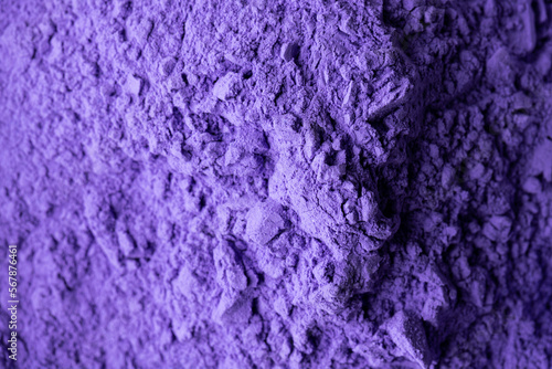 Close up of purple powder background, with copy space
