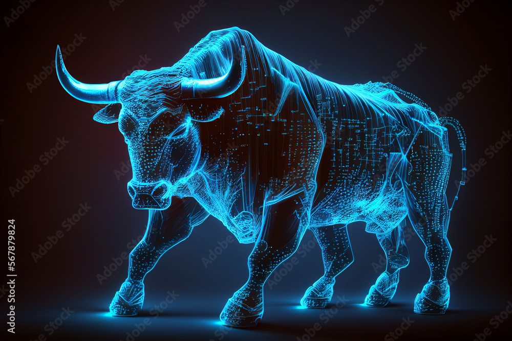 Bull market, trading, grafico, crypto , crypto bull