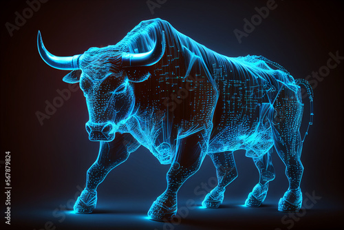 Bull market, trading, grafico, crypto , crypto bull © webcesastock