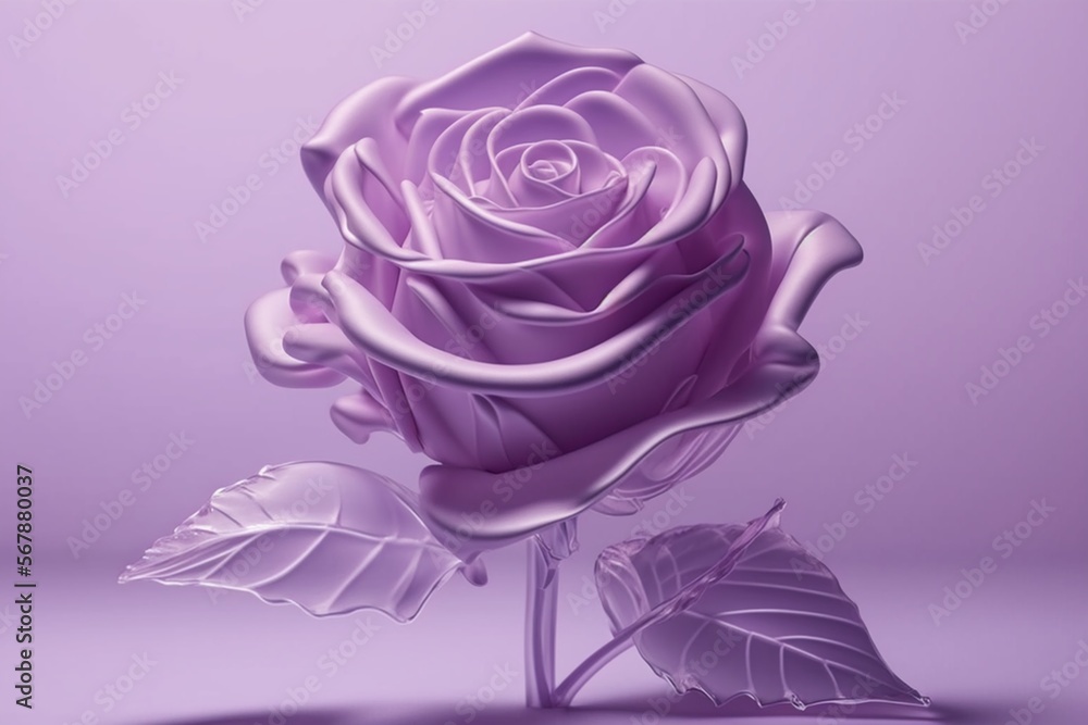 a branch of transparent pink rose flower isolated, clear petal, shiny leaves. a branch of transparent pink rose flower isolated, clear petal, shiny leaves.