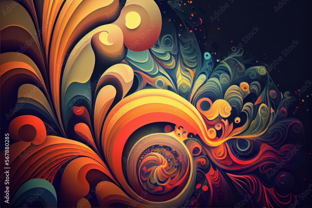 Abstract bohemian background. Generative AI Abstract bohemian background. Generative AI