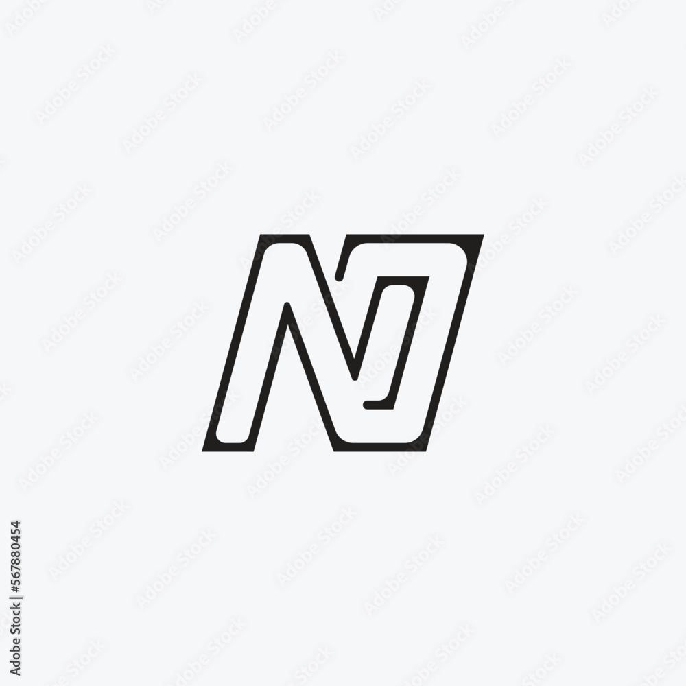 Initial letter NO, ON logo design, N zero monogram logo Initial letter NO, ON logo design, N zero monogram logo
