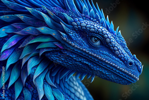 Majestic fantasy dragon background desktop wallpaper  magic fairy tale art  digital art  generative AI