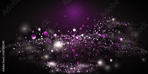 purple blurred bokeh background illustration, generative ai