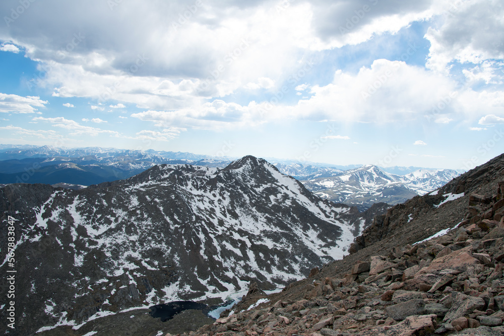 mountain landscape with sky and clouds Colorado mountain landscape with sky and clouds Colorado