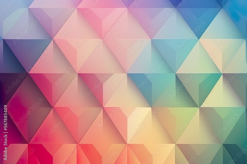 Fototapeta premium a minimalistic, geometric calming background design with a fluid shape composition in pastel spring colors