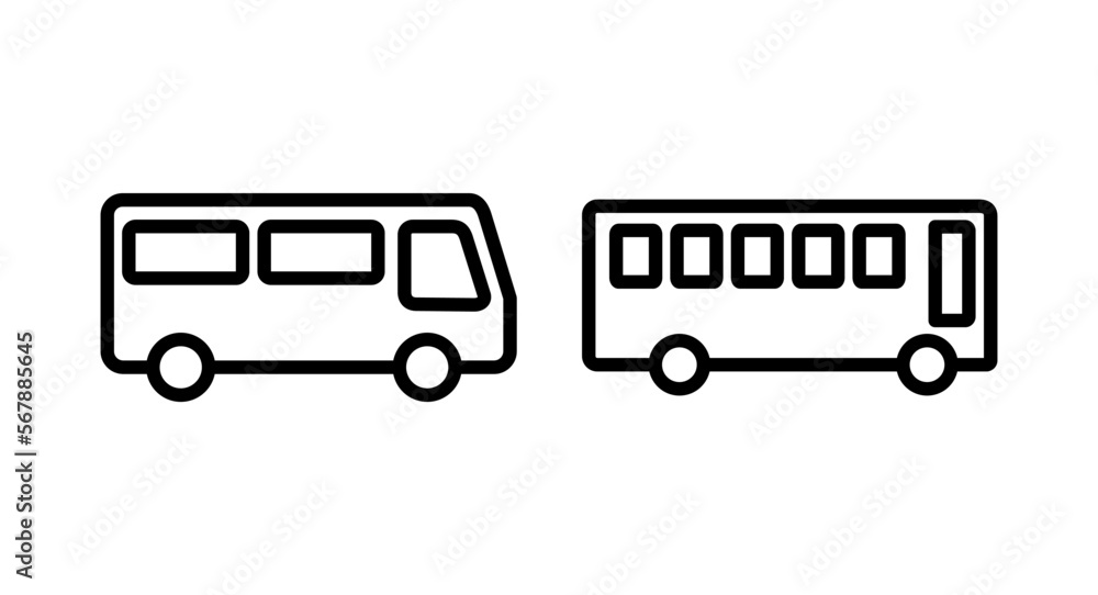 Bus icon vector illustration. bus sign and symbol. transport symbol Bus icon vector illustration. bus sign and symbol. transport symbol