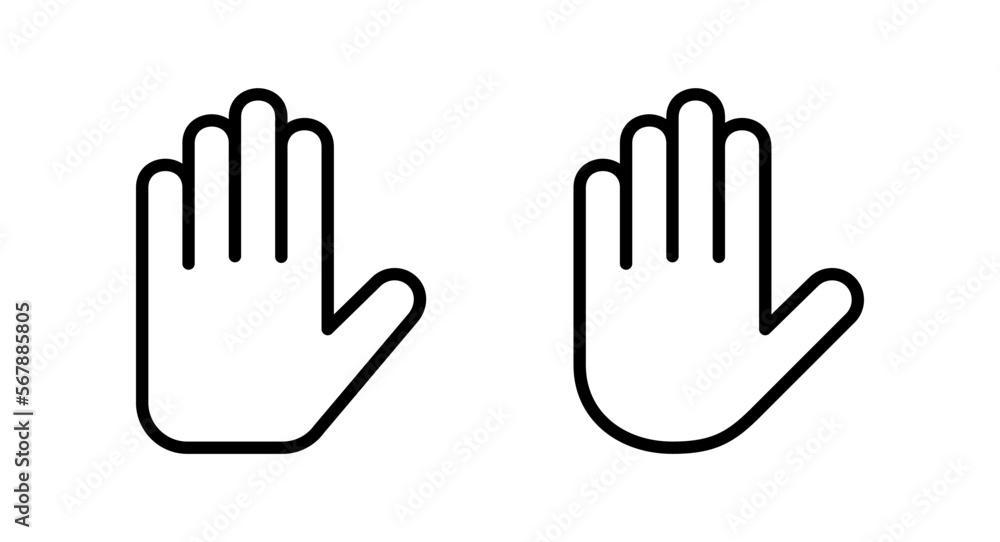 Hand icon vector illustration. hand sign and symbol. hand gesture Hand icon vector illustration. hand sign and symbol. hand gesture