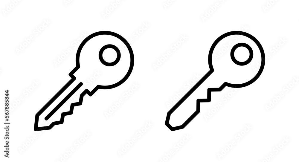 Key icon vector illustration. Key sign and symbol. Key icon vector illustration. Key sign and symbol.