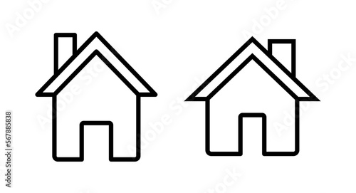 Home icon vector illustration. House sign and symbol