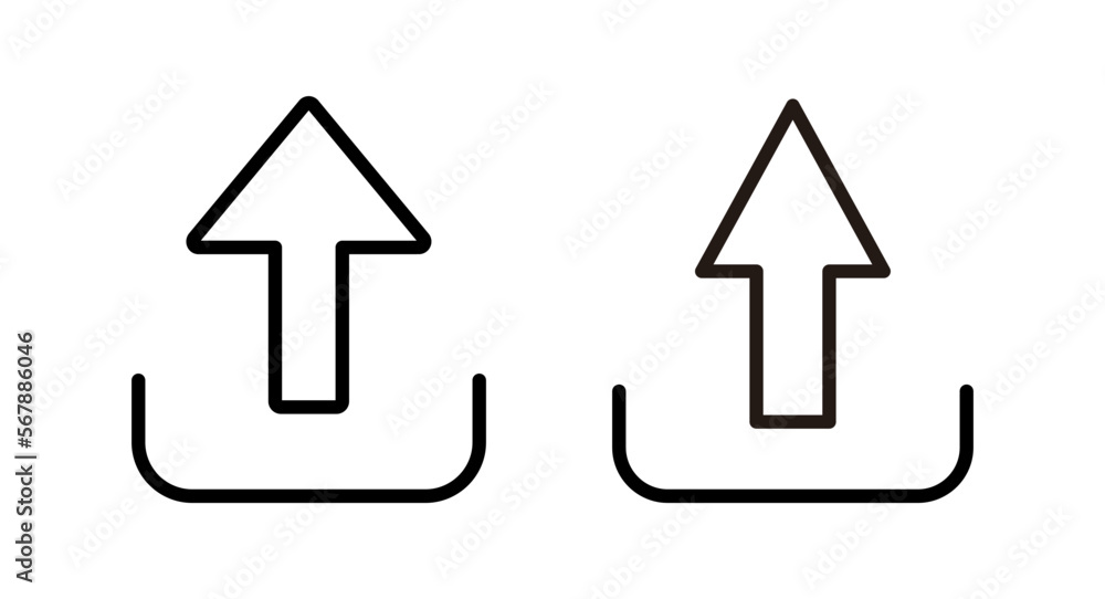 Upload icon vector illustration. load data sign and symbol Upload icon vector illustration. load data sign and symbol