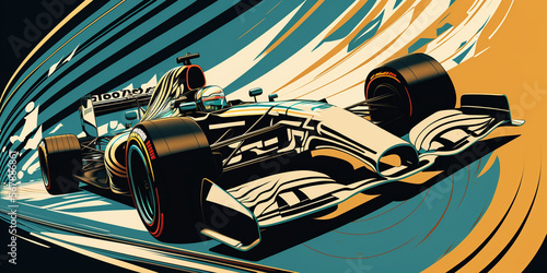 Formula 1 car, F1 car, Generative AI