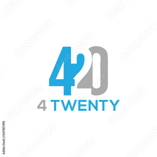 420 Letter Logo Design