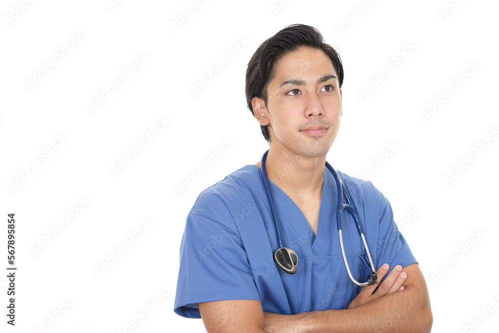 笑顔の男性医師 笑顔の男性医師