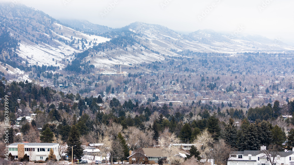 Boulder Colorado, Winter Landscape, Chautauqua Park View