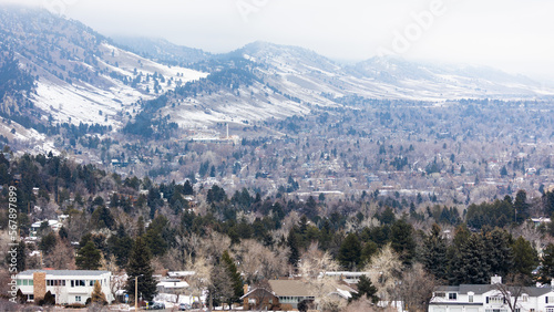 Boulder Colorado, Winter Landscape, Chautauqua Park View © Dylan