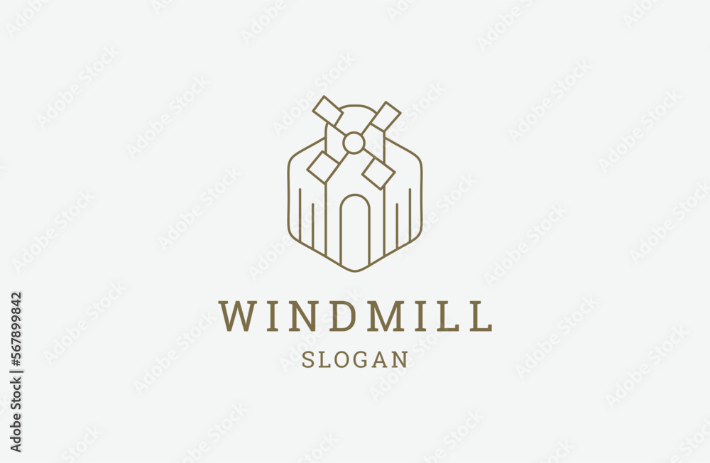 Windmill Premium Vector Logo Badge. Best Design Template Logo. Windmill Premium Vector Logo Badge. Best Design Template Logo.