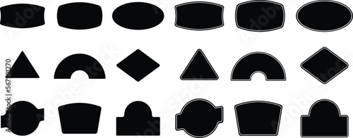 Vintage Badge Shape Element