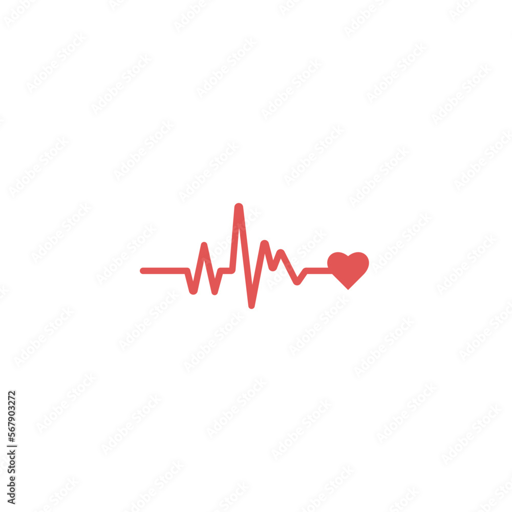 Medical heartbeat line on a white background EPS Vector Medical heartbeat line on a white background EPS Vector
