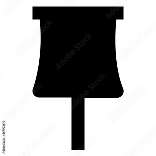 Pin glyph icon