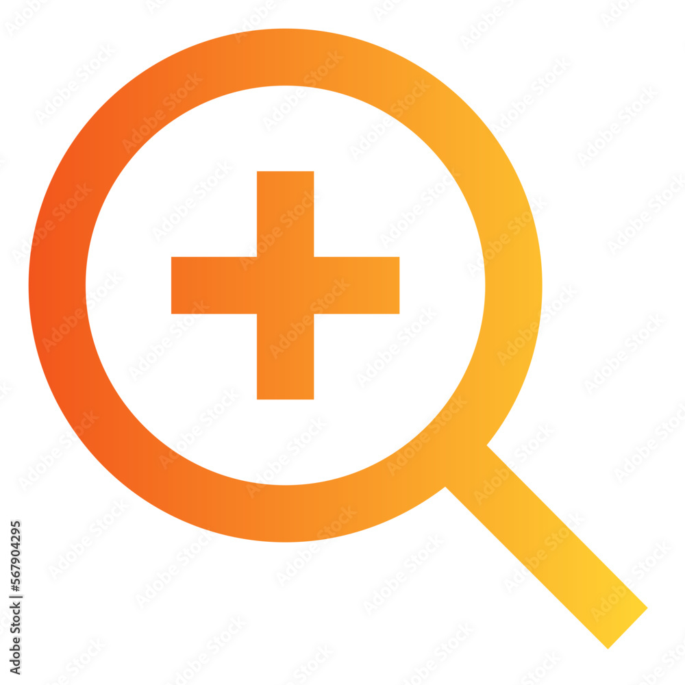 Zoom In gradient icon