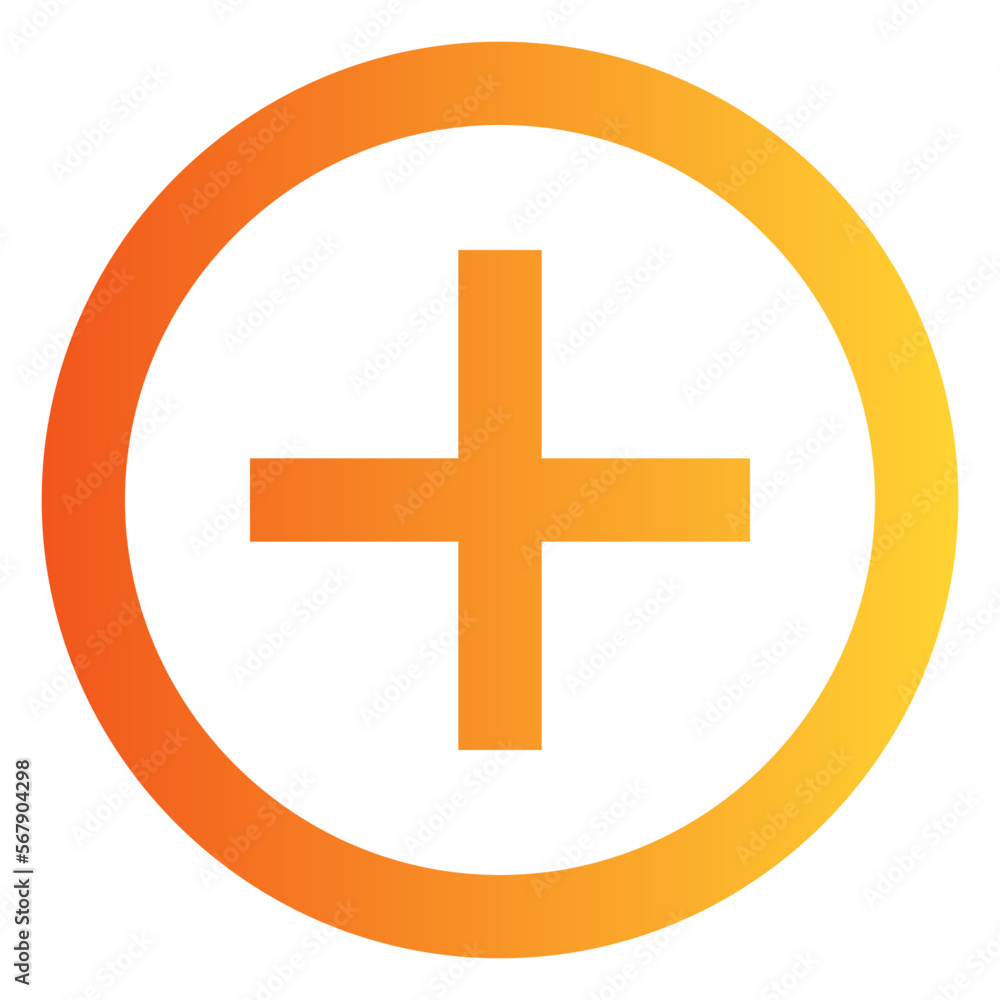 Obraz premium Add gradient icon