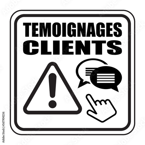 Logo témoignages clients.