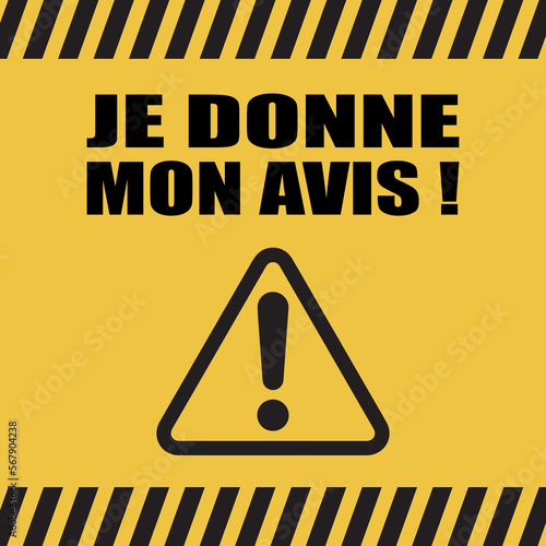 Logo je donne mon avis.