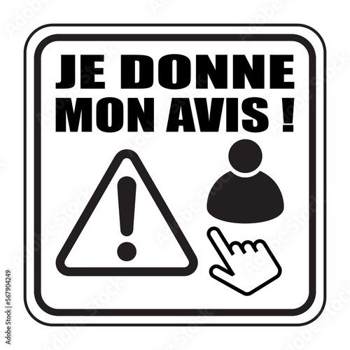 Logo je donne mon avis.