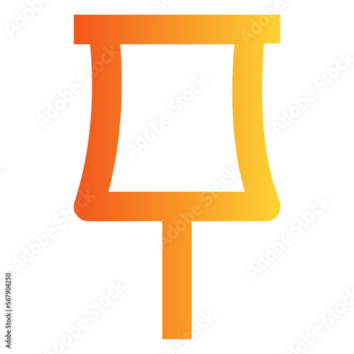 Pin gradient icon