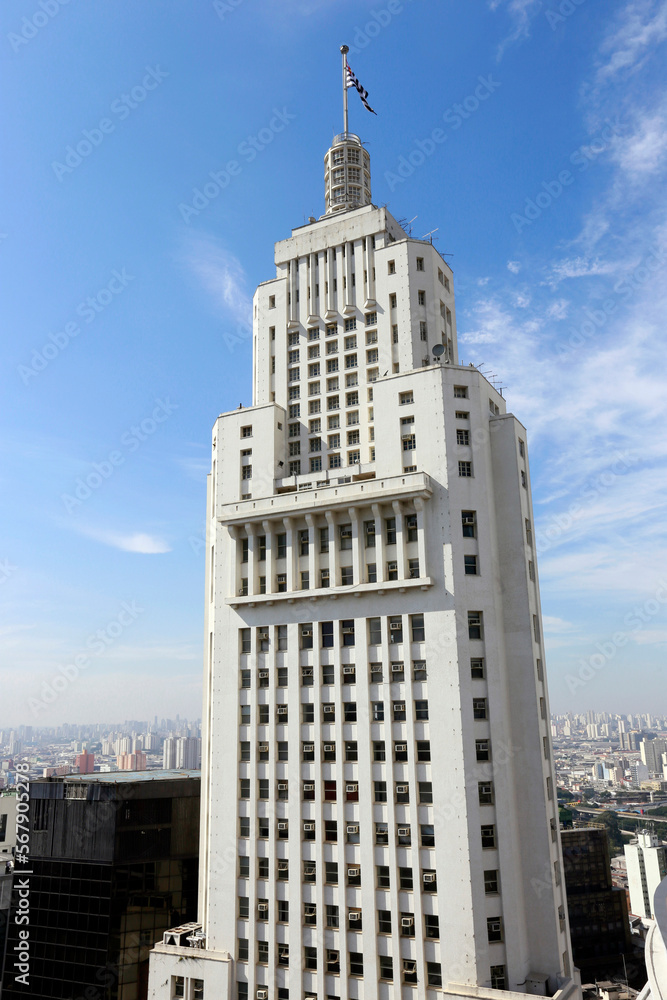 Building Altino Arantes, also known as Banespa building, a symbol of the city of Sao Paulo, opened in the 1940s. Brazil