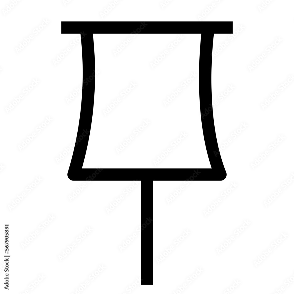 Fototapeta premium Pin line icon