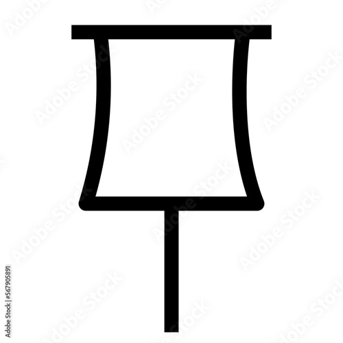 Pin line icon
