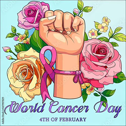 World cancer day, 4th February  photo