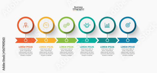 Business infographic design background template