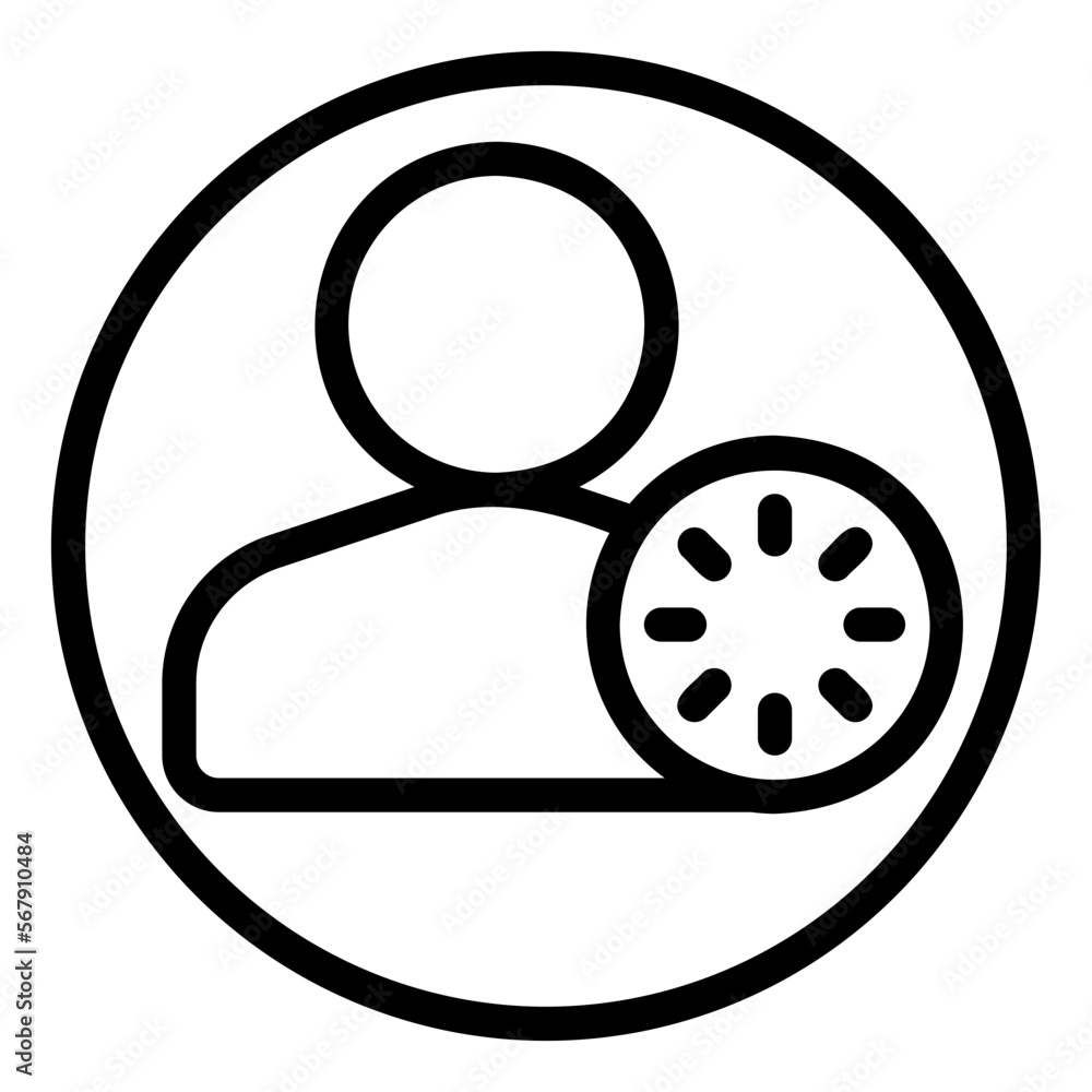 Fototapeta premium loading line icon