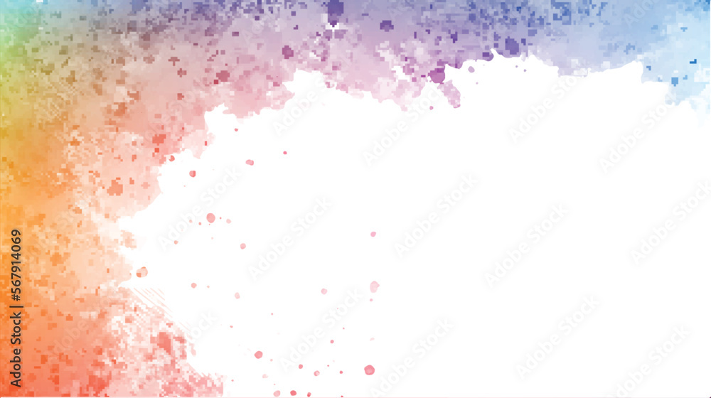 Obraz premium Colorful wall background Abstract background banner watercolor background
