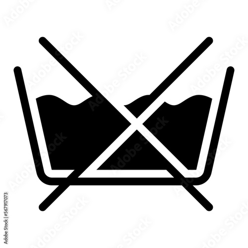 no washing icon