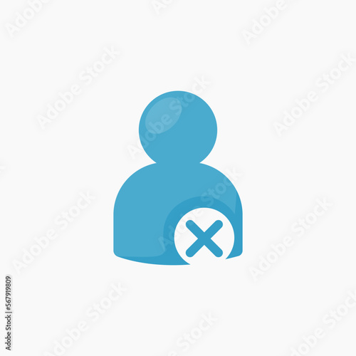 social media delete contact network icon