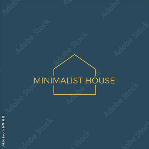Minimalist House logo vector template