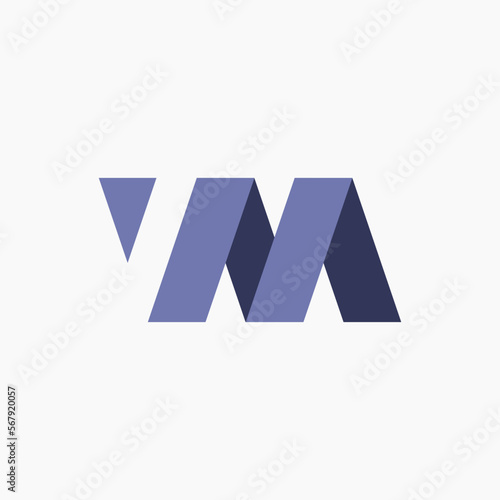 Free Download abstract alphabet letter WM  - GFXLoad
